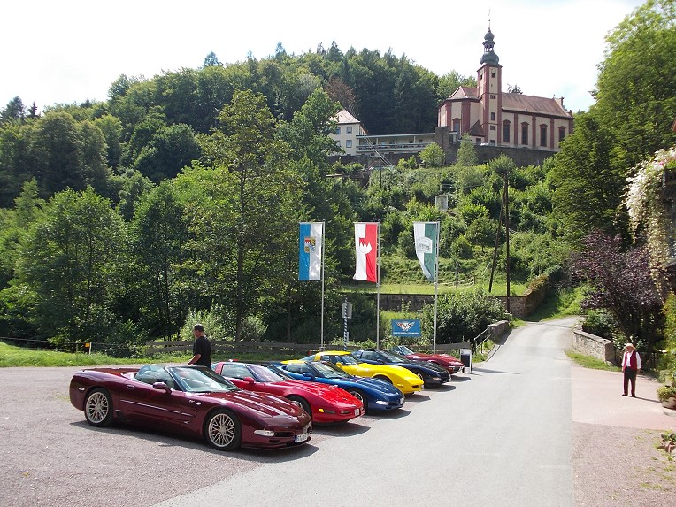 Corvette Treffen im August 2012 in der Buchenmhle in Maria Buchen