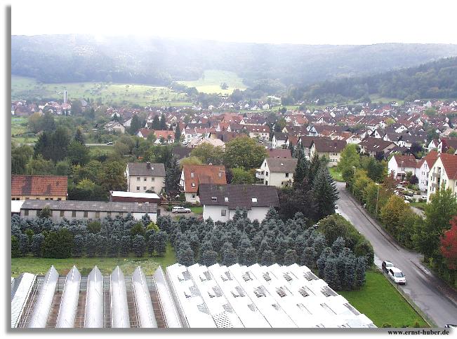 Blick auf den Stadtteil Wombach